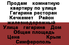 Продам 1 комнатную квартиру по улице Гагарина ресторан Кечкемет › Район ­ жилезнодорожный › Улица ­ гагарина › Дом ­ 15 › Общая площадь ­ 33 › Цена ­ 2 700 000 - Крым, Симферополь Недвижимость » Квартиры продажа   . Крым,Симферополь